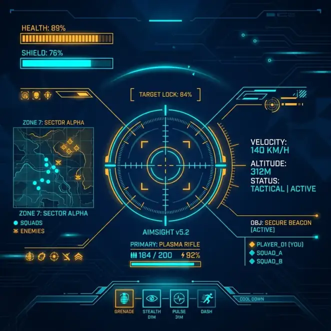Tactical Game HUD
